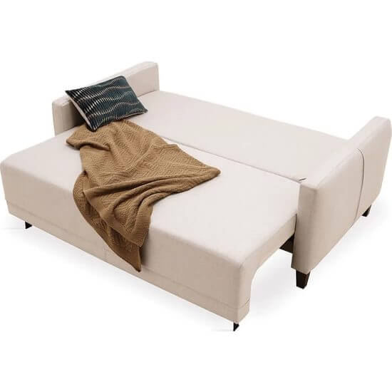 Enza Home Smart 2 5 Lu Yatakli Koltuk Acik Gri Keten Kumas 14746 Yuvanikur