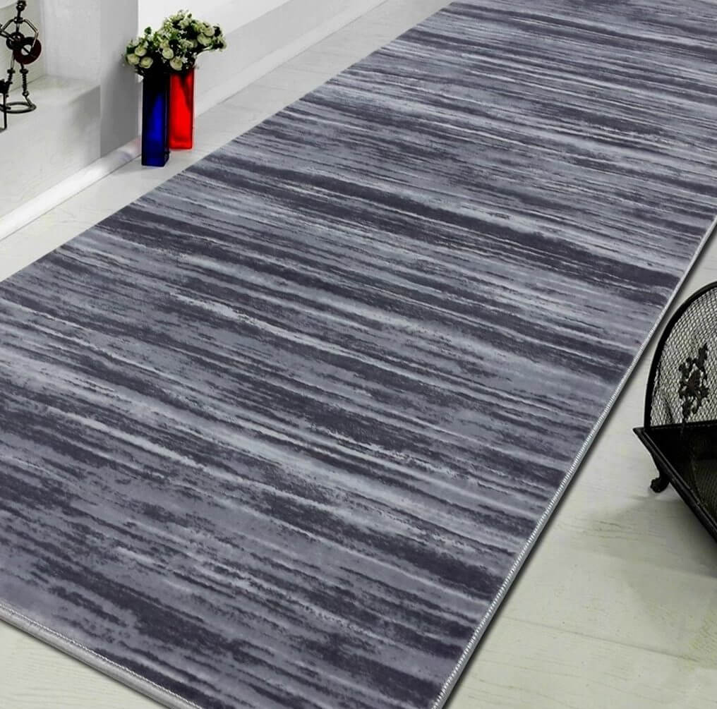 sarar hali duz desen gri renk kesme kaymaz taban hali yolluk 16252 yuvanikur