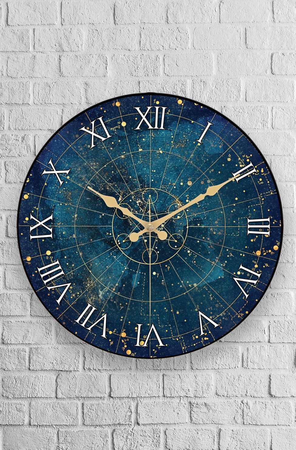 muyika space oval gercek cam 36 cm duvar saati yuvanikur